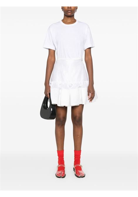 red emblem t-shirt unisex white COMME DES GARÇONS PLAY | AX-T340-0513